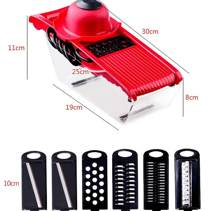 Multifunction Kitchen Slicer 6 Blades - Choose Victor