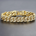 Miami Curb Cuban Chain Bracelet For Men Gold - Choose Victor
