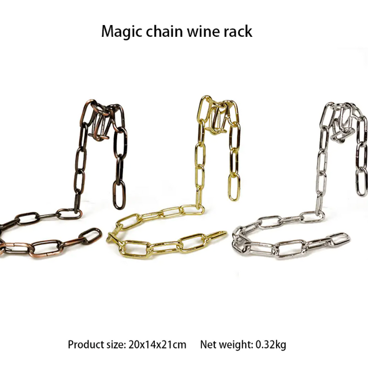 Magic Iron Chain Wine Bottle Holder - Choose Victor