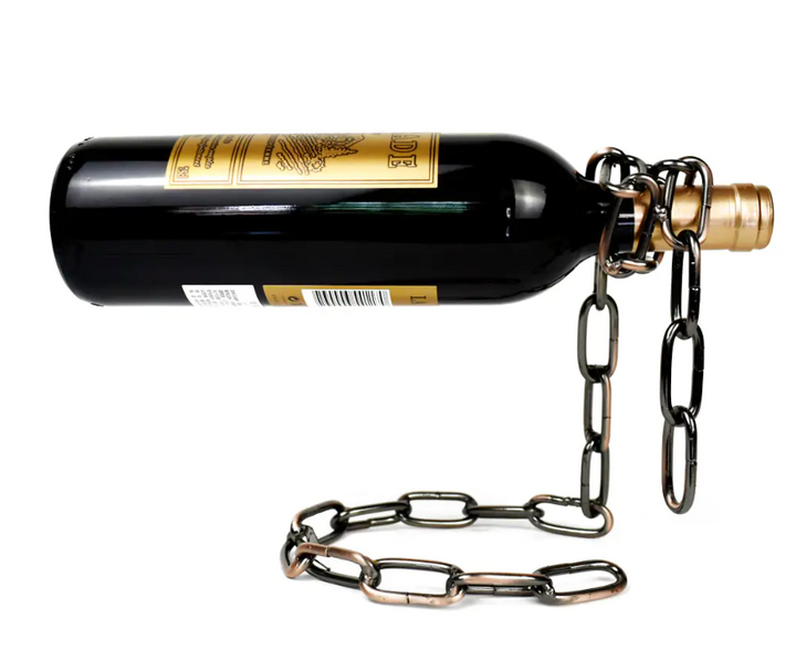 Magic Iron Chain Wine Bottle Holder - Choose Victor