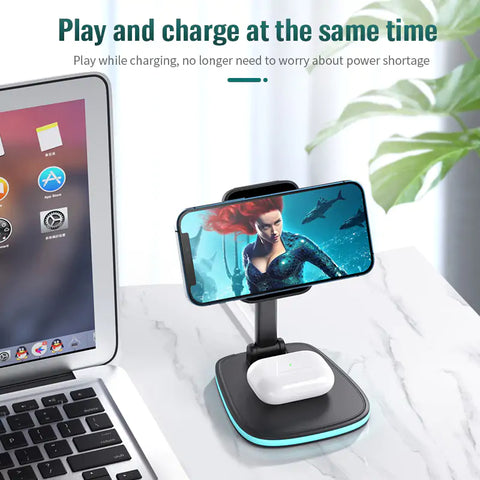 3in1 Magnetic Folding Wireless Charger - Choose Victor