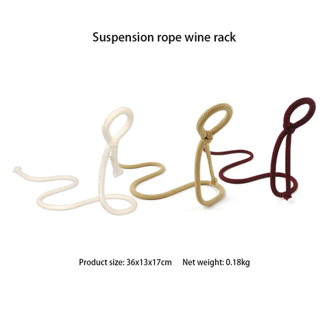 Suspended Rope Wine Bottle Holder - Choose Victor