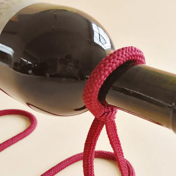Suspended Rope Wine Bottle Holder - Choose Victor