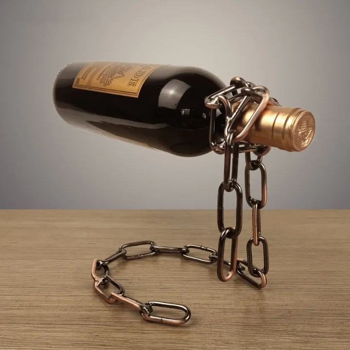 Magic Iron Chain Wine Bottle Holder - Choose Victor