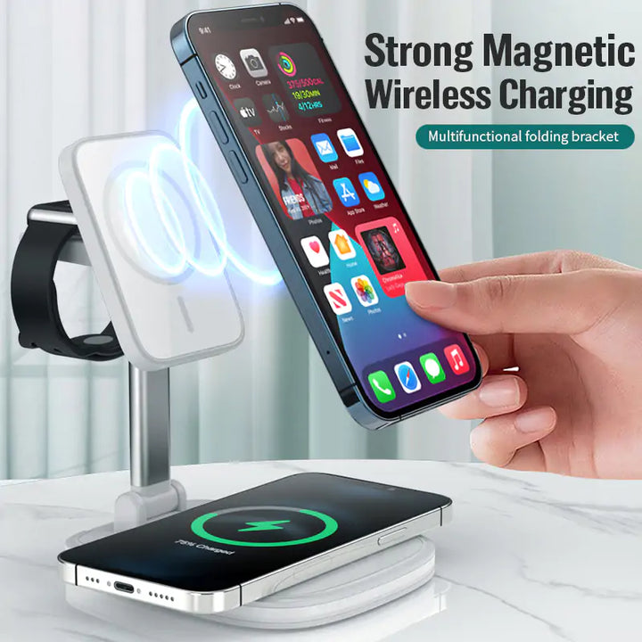3in1 Magnetic Folding Wireless Charger - Choose Victor