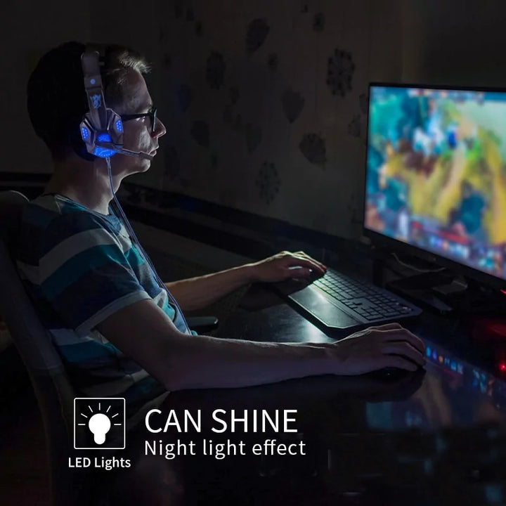 Led Light Wired Gamer Headset - Choose Victor