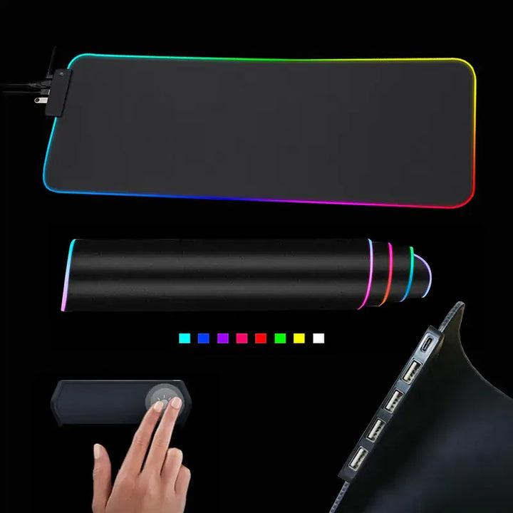 RGB Mouse Pad with Cable - Choose Victor