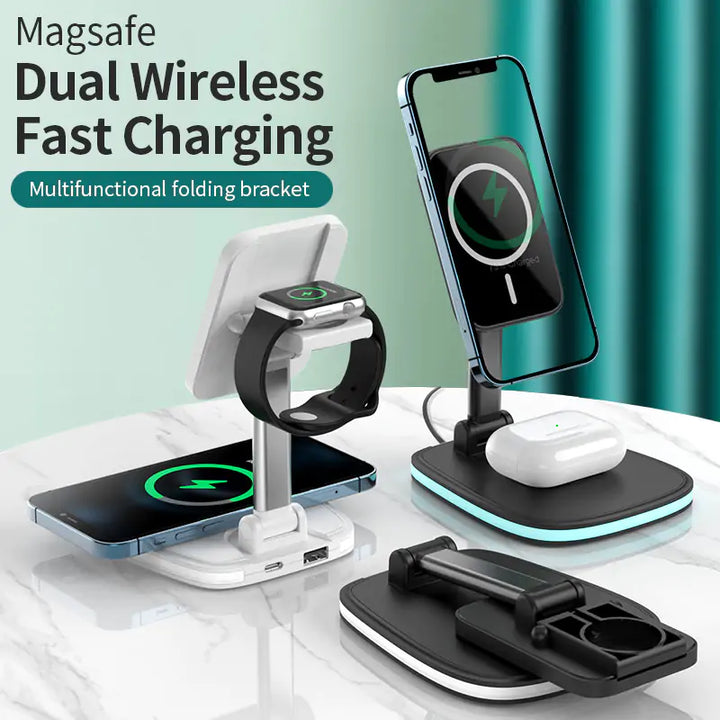 3in1 Magnetic Folding Wireless Charger - Choose Victor